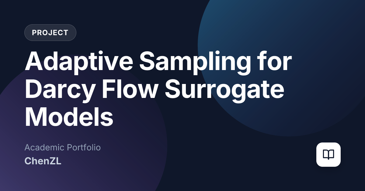 Adaptive Sampling for Darcy Flow Surrogate Models
